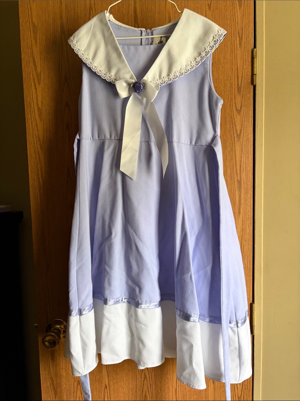Rare Editions Light Purple Dress with White Sailor Collar